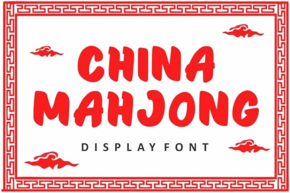 China Mahjong: Bold Typography for Impactful Design