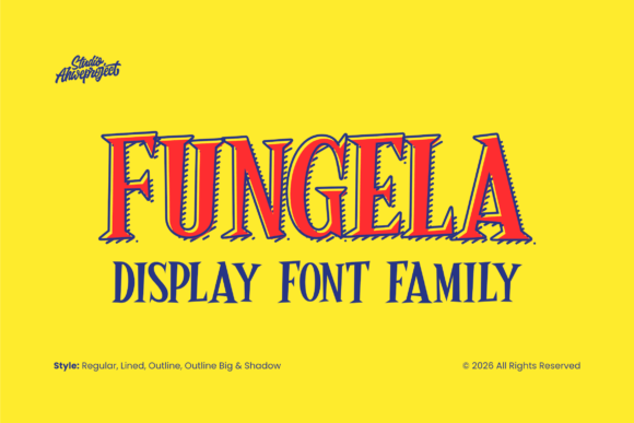 Fungela: A Playful Display Font for Bold Visual Design