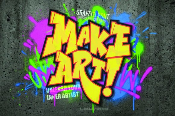 Make Art: The High-Energy Graffiti Font for Bold Branding