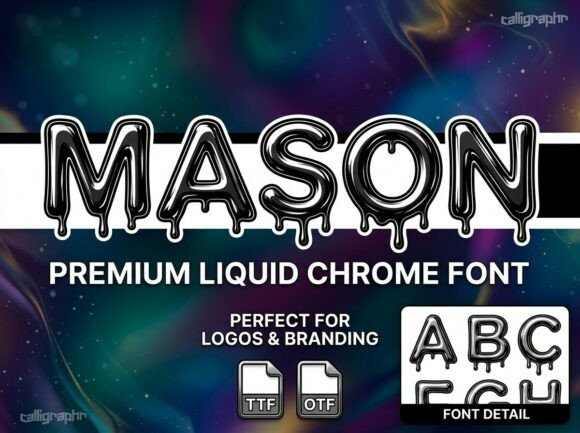 Mason: The Slick-Futurism Typeface for Bold Branding