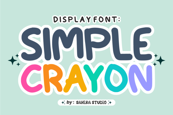 Simple Crayon: A Bold, Friendly Typeface for Modern Design